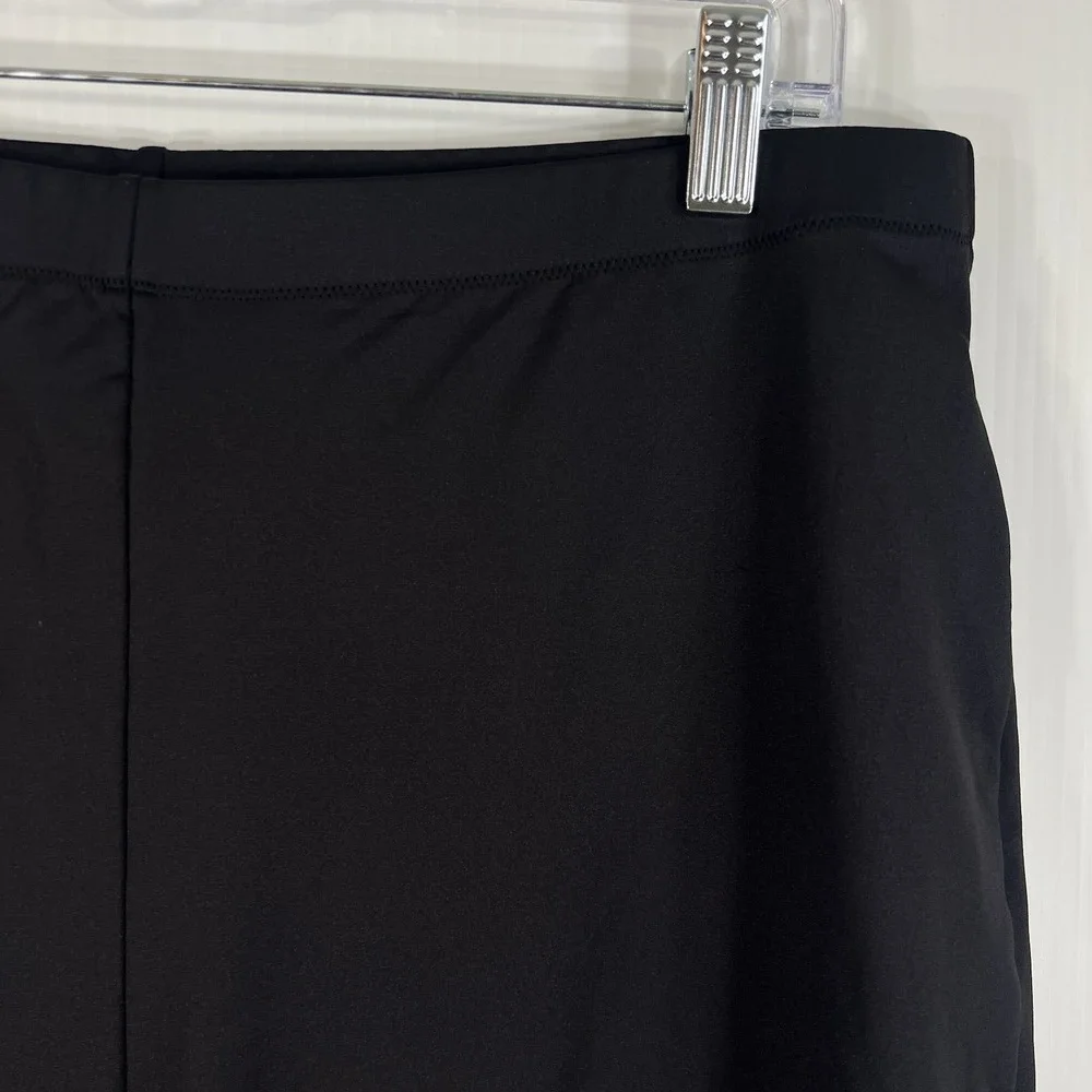 SKIMS Signature Mid Waist Swim Shorts Size 2X‎ Black Pool Resort Vacation